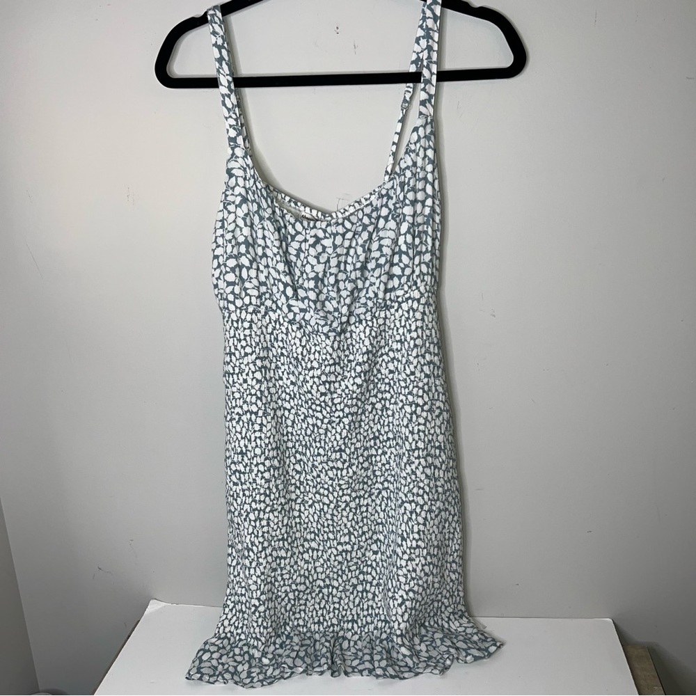 NWT Abercrombie & Fitch Teal and White Mini Bodycon Dress
